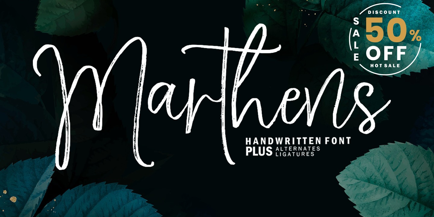 Beispiel einer Marthens Extra-Schriftart